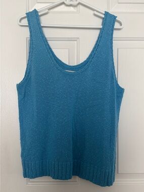 LOFT Blue Knit Tank Top - Women